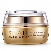 Крем увлажняющий с муцином улитки для лица / Snail Repair & Brightening 50 г, BIOAQUA