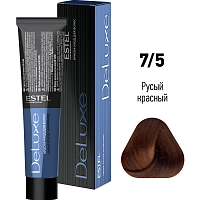 ESTEL PROFESSIONAL 7/5 краска для волос, русый красный / DELUXE 60 мл, фото 2