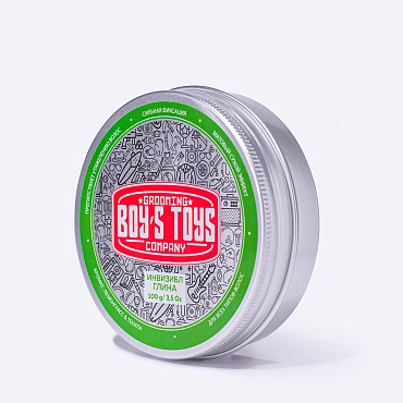 BOY’S TOYS Глина для укладки волос средней фиксации с низким уровнем блеска Инвизибл / Boy's Toys 100 мл