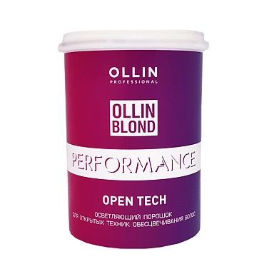 OLLIN PROFESSIONAL Порошок осветляющий для открытых техник обесцвечивания / BLOND PERFORMANCE Open Tech 500 гр