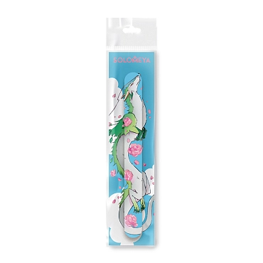 SOLOMEYA Пилка для ногтей 180/220 / Flower dragon Nail File 1 шт