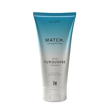 SIM SENSITIVE Маска оттеночная бирюзовая / SensiDo Match Vivid Turquoise 200 мл