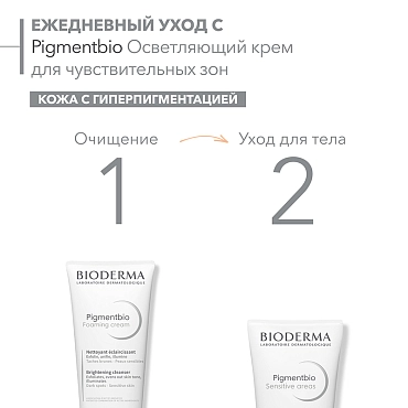 BIODERMA Крем осветляющий для чувствительных зон / PIGMENTBIO 75 мл