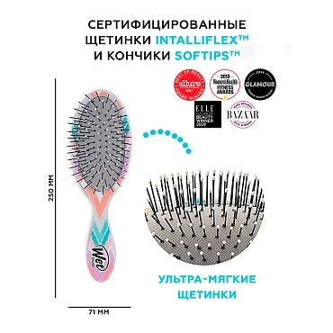 WET BRUSH Щетка для волос специально для детей, цветной зигзаг / WET BRUSH KIDS DETANGLER CHEVRON