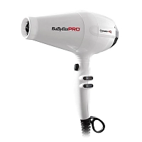 BABYLISS PRO Фен BaByliss Pro Caruso HQ белый, ионизация, 2 насадки 2400 Вт, фото 2