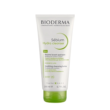 BIODERMA Бальзам очищающий успокаивающий для лица / Sebium Hydra 200 мл