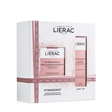 LIERAC Набор подарочный: крем увлажняющий 50 мл, гель для контура глаз 15 мл / ГИДРАЖЕНИСТ