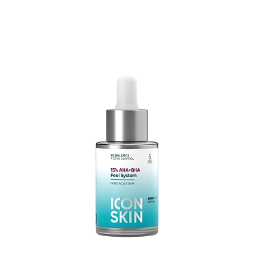 ICON SKIN Пилинг для лица 15% AHA+BHA / Re:Balance Peel System 30 мл