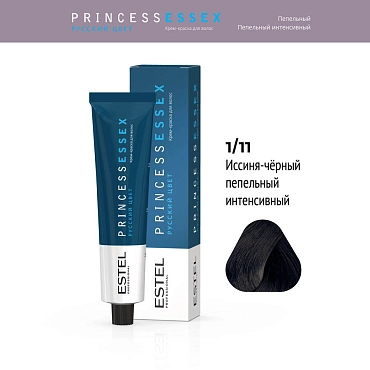 ESTEL PROFESSIONAL 1/11 краска для волос, иссиня-черный пепельный интенсивный / ESSEX Princess 60 мл