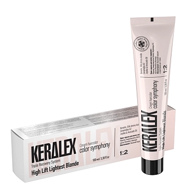 KERALEX 11.00 крем-краска, супер осветляющий блондин натуральный / KERALEX hair color High Lift Lightest Blonde Natural 100 мл