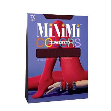 MINIMI Колготки сливовые Mora 2 / Mini MULTIFIBRA COLORS 70