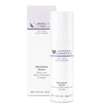 JANSSEN COSMETICS Сыворотка с антибактериальным действием для жирной, воспаленной кожи / Microsilver Serum OILY SKIN 30 мл