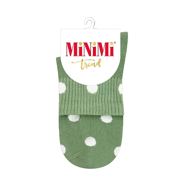 MINIMI Носки женские с высокой резинкой в горошек Menta 39-41 / MINI TREND 4209