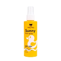 Спрей-молочко солнцезащитный детский 3+, водостойкий SPF 50+ / Holly Polly Sunny 150 мл, HOLLY POLLY