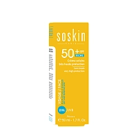 SOSKIN Крем солнцезащитный питательный SPF 50 / Low-Tox® Sun Cream Very high Protection 50 мл, фото 3