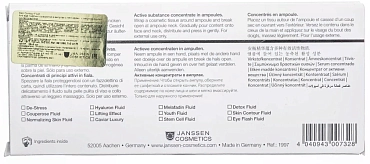 JANSSEN COSMETICS Сыворотка-лифтинг с пептидами, в ампулах / Skin Contour Fluid 7*2 мл