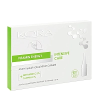 KORA Концентрат ампульный сияние, витамин С 5% + таурин 2% / KORA 10*2 мл, фото 2