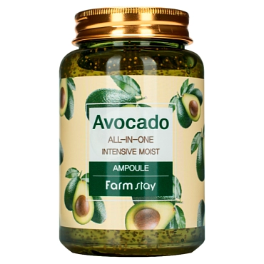 FARMSTAY Сыворотка ампульная многофункциональная с экстрактом авокадо / All-In-One Ampoule 250 мл