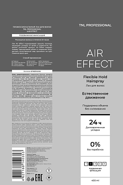 TNL Professional Лак стойкий для волос, подвижная фиксация / Air Effect 400 мл