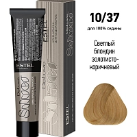 ESTEL PROFESSIONAL 10/37 краска для волос, светлый блондин золотисто-коричневый / DE LUXE SILVER 60 мл, фото 2