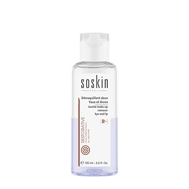 SOSKIN Средство двухфазное для снятия макияжа с глаз / R+ Gentle Make-Up Remover eye & lip 100 мл