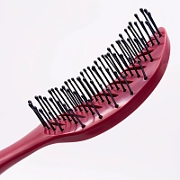 BOUTICLE Щетка продувная профессиональная для укладки волос феном, бордовая / TUNNEL HAIR BRUSH, фото 2