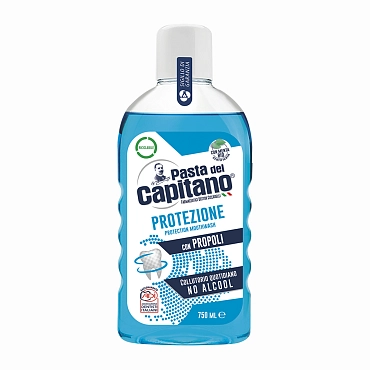 PASTA DEL CAPITANO Ополаскиватель для полости рта защитный с прополисом / Protection with Propolis 750 мл