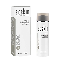 SOSKIN Корректор-флюид для ровного цвета и сияния кожи SPF25 / W+ Clarifying fluid 50 мл, фото 2