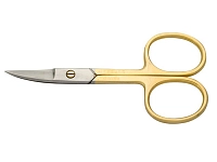 Ножницы для ногтей NS-1/4-HG (CVD), изогнутые, позолоченные, METZGER