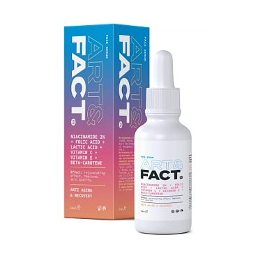 ART&FACT Сыворотка витаминная для лица / Niacinamide 2%+Folic Acid+Lactic Acid+VitaminC+VitaminE 30 мл