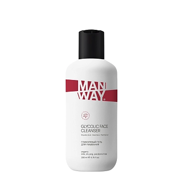 MAN WAY Гель гликолевый для умывания / GLYCOLIC FACE CLEANSER 200 мл