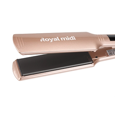 DEWAL PROFESSIONAL Щипцы для выпрямления волос Royal Midi, с терморегулятором, титаново-турмалиновое покр, 43 х 120 мм 75 Вт