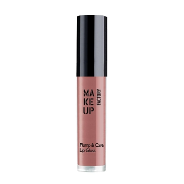 MAKE UP FACTORY Блеск для губ, 32 нюдовая мечта / Plump & Care Gloss 4 мл