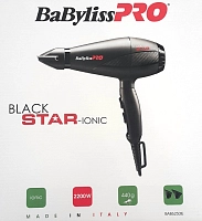 BABYLISS PRO Фен BaByliss Pro BLACK STAR, 2 насадки, 2200Вт, фото 4