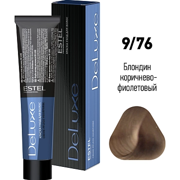 ESTEL PROFESSIONAL 9/76 краска для волос, блондин коричнево-фиолетовый / DELUXE 60 мл