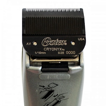 OSTER Машинка для стрижки Limited Edition Silver 2 ножа Clipper и 3 насадки, 9W 230V