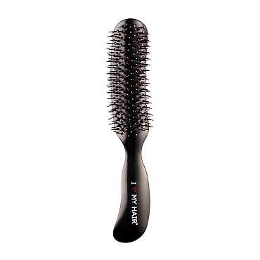 I LOVE MY HAIR Щетка парикмахерская для волос Therapy Brush, черная глянцевая M