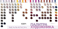 ESTEL PROFESSIONAL 9/17 краска безаммиачная для волос, блондин пепельно-коричневый / Sensation De Luxe 60 мл, фото 6