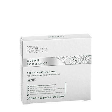 BABOR Диски для глубокого очищения кожи, сменный блок / CLEANFORMANCE Deep Cleansing Pads Re-Fill 20 шт