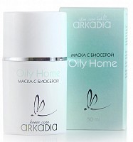 Маска с биосерой для лица / Oily Home 50 мл, ARKADIA