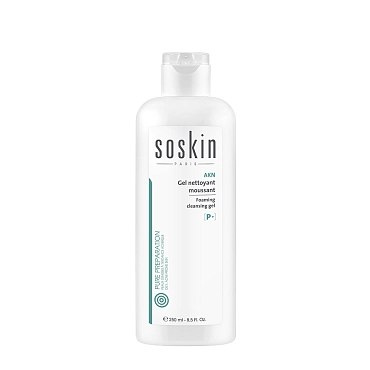 SOSKIN Гель очищающий для кожи с акне / P+ Gel doux nettoyant purifiant 250 мл