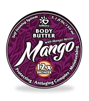 Масло твердое с маслом манго, маслом карите и бронзаторами для загара в солярии / Mango 150 мл, SOLBIANCA
