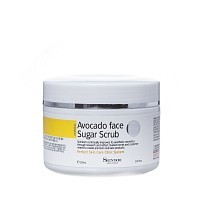 Скраб для лица с авокадо / AVOCADO FACE SUGAR SCRUB 250 мл, SKINDOM