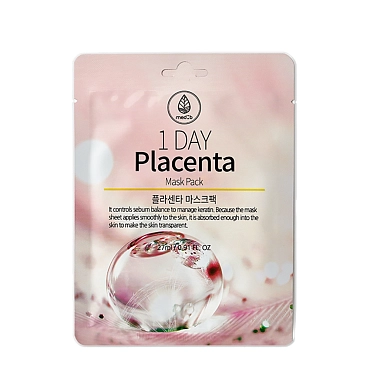 MED:B Маска тканевая с экстрактом фитоплаценты / Med B 1 Day Placenta Mask Pack 27 мл