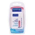 DENTAID  Нить межзубная в твердой упаковке Vitis Waxed Dental Floss with Fluoride and Mint 50 м