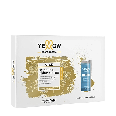 YELLOW Сыворотка для придания интенсивного блеска волосам / YE PROFESSIONAL STAR INTENSIVE SHINE SERUM 6*13 мл