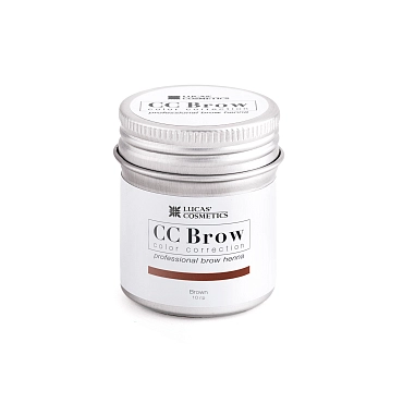 LUCAS’ COSMETICS Хна для бровей, коричневый (в баночке) / CC Brow brown 10 г