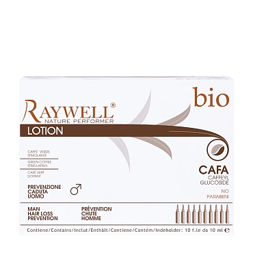 RAYWELL Лосьон против выпадения волос для мужчин / BIO CAFA LOTION 10*10 мл