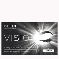 Набор для окрашивания бровей и ресниц, черный / OLLIN VISION SET black 20 мл, OLLIN PROFESSIONAL