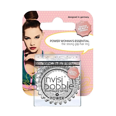 INVISIBOBBLE Резинка-браслет для волос с подвесом / invisibobble POWER Crystal Clear